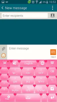 Heart Keyboard android App screenshot 0