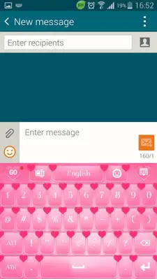 Heart Keyboard android App screenshot 1