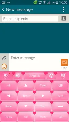 Heart Keyboard android App screenshot 2