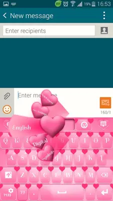 Heart Keyboard android App screenshot 3